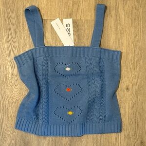 525 America Light Blue Knit Top